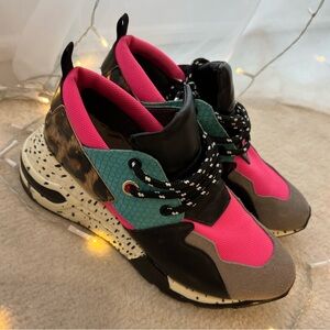 Steve Madden Cliff Barra Multicolors Platform Sneakers